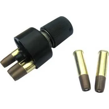 Airsoft ASG ASG rychlonabíječ pro revolvery Dan Wesson a 6 patron - Černá