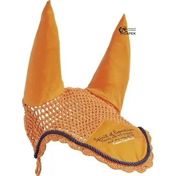 Čabraka pro koně Náušníky Busse -SPIRIT-EQUI- - Oranžová - Pony