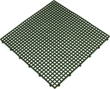 Venkovní dlažba Flextile Plastová rohož dlažba 40 x 40 x 0,8 cm zelená