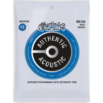 Příslušenství pro strunný nástroj Martin MA 150 MARTIN Authentic SP 80/20 Bronze Medium