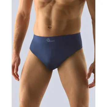 Slipy Pánské slipy Bamboo Soft se širším bokem 51005P modré vel.L/XL- Gina