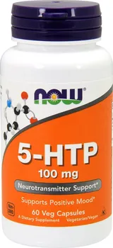 Přírodní produkt Now Foods 5-HTP 100 mg 60 cps.
