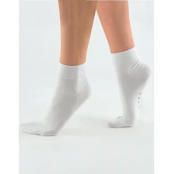 Dámské ponožky Dámské ponožky bamboo 82004P krátké bílé vel.44-47 - Gina