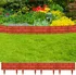 Zahradní obrubník vidaXL Plastový obrubník imitace cihel 5 m červený