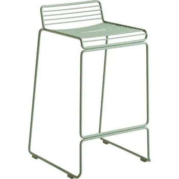HAY Barová stolička Hee Bar Stool, low fall green