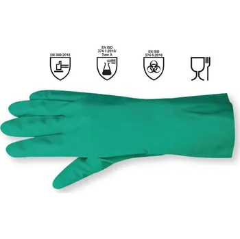 Pracovní rukavice Berner 218006 Ochranné rukavice proti chemikáliím - 10 + sleva 5% po přihlášení