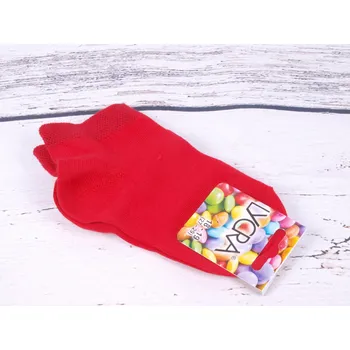 Ponožky české PROPS nízké kotníkové červené jednobarevné velikosti ponožek: 20-21 ( EUR vel. 30-32)