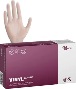 Vyšetřovací rukavice Espeon Classic vinylové nepudrované bílé