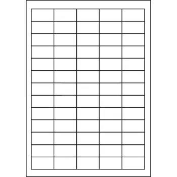 Speciální papír Samolepicí etikety 38 x 21,2 mm, 65 etiket, A4, 100 listů