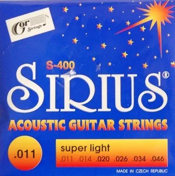 Příslušenství pro strunný nástroj Gorstrings Struny kovové pro akustickou kytaru Gorstrings S400 Sirius