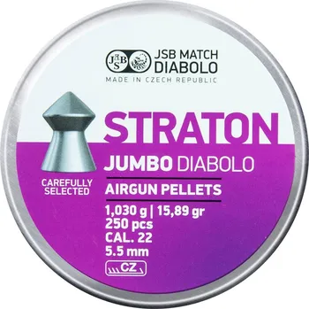 Diabolka Diabolo Straton Jumbo cal .22 - 1,030 g / 5,500 mm / 250 kusů diabolek