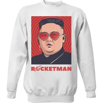 Pánská mikina Mikina bez kapuce Unisex s potiskem Kim Čong Un Rocketman bez kapuce hip hop pánské
