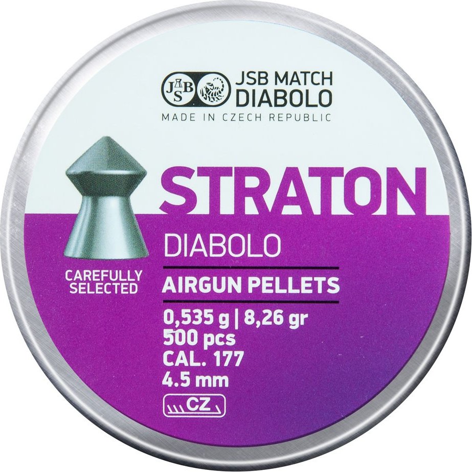 Diabolo Straton cal .177 - 0,535g / 8,26gr / 4,500 mm / 500 kusů diabolek