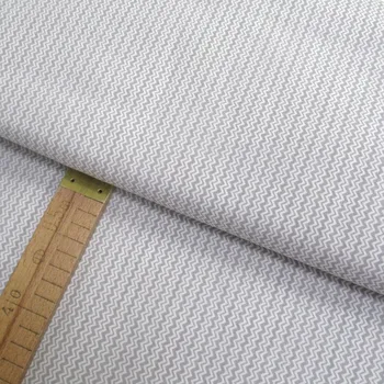 Bavlněné plátno - Chevron světle šedá - šíře 160cm