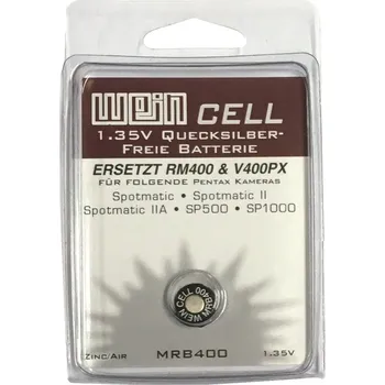 Článková baterie WEINCELL MRB400 1.35V ZincAir baterie nahrazující RM400/V400PX baterie