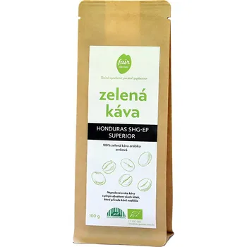 Káva Fairobchod Bio zelená káva z Hondurasu zrnková, 100 g