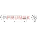 Šroub lícovaný inbus ISO 7379 M8 f9 10x30-12.9