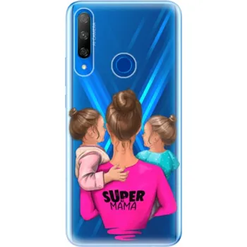 Pouzdro na mobilní telefon Odolné silikonové pouzdro iSaprio - Super Mama - Two Girls - Huawei Honor 9X