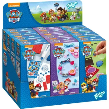 Lowlands Kreativní sada 3 druhy Paw Patrol/Tlapková patrola v krabičce 6x13x3,5cm 12ks v boxu