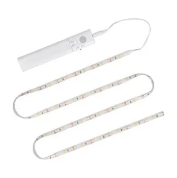 LED páska LED PÁSEK 1m S VYPÍNAČEM A PIR ČIDLEM, NAPÁJENÍ 4xAAA