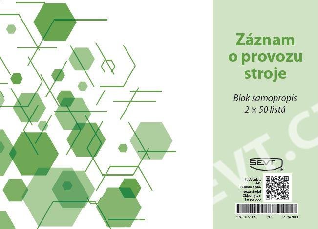 Záznam o provozu stroje COPY 2x50L SEVT