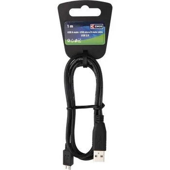 Video kabel USB kabel 2.0 A vidlice - mikro B vidlice 1m Eco