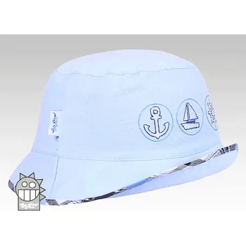 Kšiltovka DRÁČE Klobouček klobouk Havana 08 sv.modrý s kotvou loďkou kormidlem velikost čepic: 54-56cm (7-14 let, RDX vel. 6)