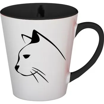 Pánské oblečení Hrnek kónický barevný s potiskem Kočka