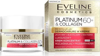 Pleťový krém Eveline Platinum & Collagen zesvětlující denní a noční krémový koncentrát 60+ 50 ml