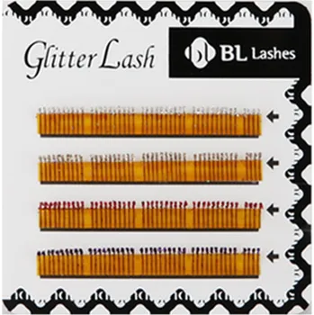 Péče o řasy a obočí BL LASHES BL Glitter lash - TŘPYTIVÉ ŘASY C 0.2, 11 mm Délka řas: 11 mm