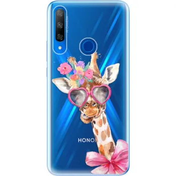 Pouzdro na mobilní telefon Odolné silikonové pouzdro iSaprio - Lady Giraffe - Huawei Honor 9X
