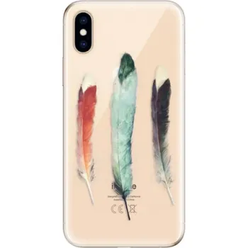 Pouzdro na mobilní telefon Odolné silikonové pouzdro iSaprio - Three Feathers - iPhone XS