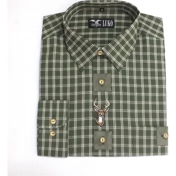 Pánská košile Košile LUKO 132219 dlouhý rukáv vel. 45