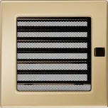 Ventishop Krbová mřížka s žaluzií 220x220 pozlacená