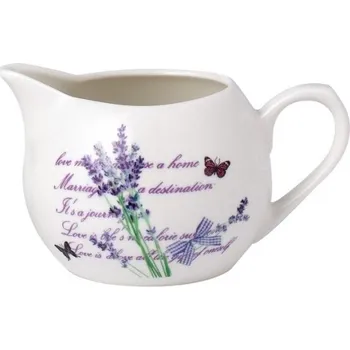 Cukřenka Porcelánová mléčenka v dekoru Levandule - 230 ml