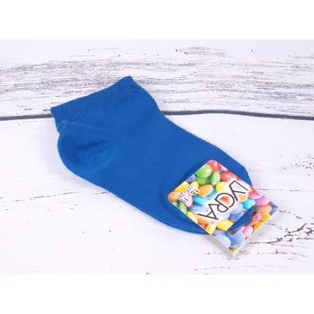 Ponožky české PROPS nízké kotníkové modré jednobarevné velikosti ponožek: 18-19 ( EUR vel. 27-29)