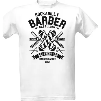 Tričko s potiskem Rockabilly Barber Ramirez hip hop pánské