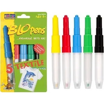 Foukací fixy na textil AIR PENS 5 ks