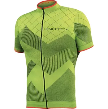 cyklistický dres BIOTEX Cyklistický dres s krátkým rukávem - SOFFIO - žlutá