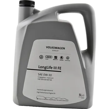 Motorový olej ŠKODA AUTO LongLife III FE 0W-30 5 l