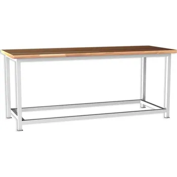 Dílenský stůl Dílenský svařovaný stůl, základní provedení, deska z bukové spárovky 2000x750 mm