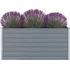 Vyvýšený záhon VidaXL Vyvýšený zahradní truhlík 160 x 80 x 77 cm šedý