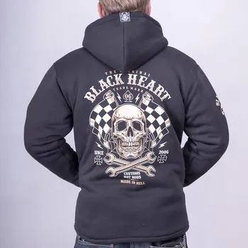 Pánská mikina Pánská Zateplená Mikina BLACK HEART STARTER LINED Barva: Černá, Velikost: M
