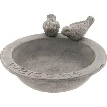 pítko pro ptáky Clayre & Eef Ptačí pítko s nápisem Welcome 22 x 6 cm