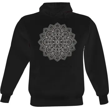 Pánská mikina Pánská mikina s kapucí s potiskem Mandala čistoty pánské