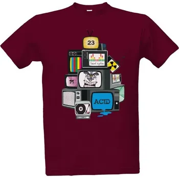 Tričko s potiskem Chaoz televizorů pánské