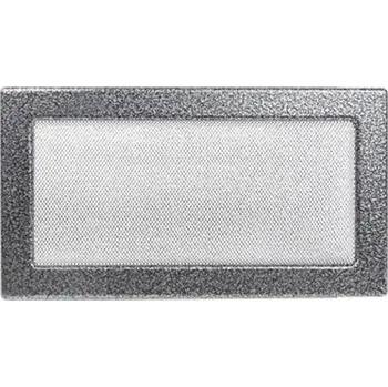 Větrací mřížka Ventishop Krbová mřížka 110x170 černostříbrná