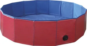 bazén pro psa Nobby Bazén pro psa skládací 160 x 30 cm červený/modrý
