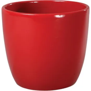 Vánoční dekorace Obal na květník PRIMUS CHRISTMAS keramický červený d11x9cm