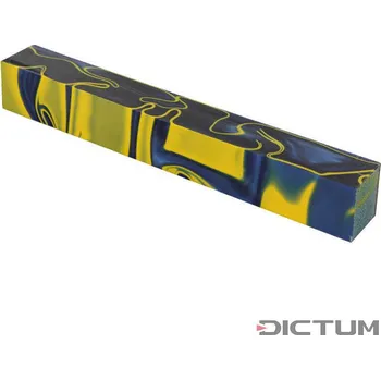 Lak na dřevo Dictum 831457 - Acrylic Pen Blank, Ocean Blue/Yellow - Materiál